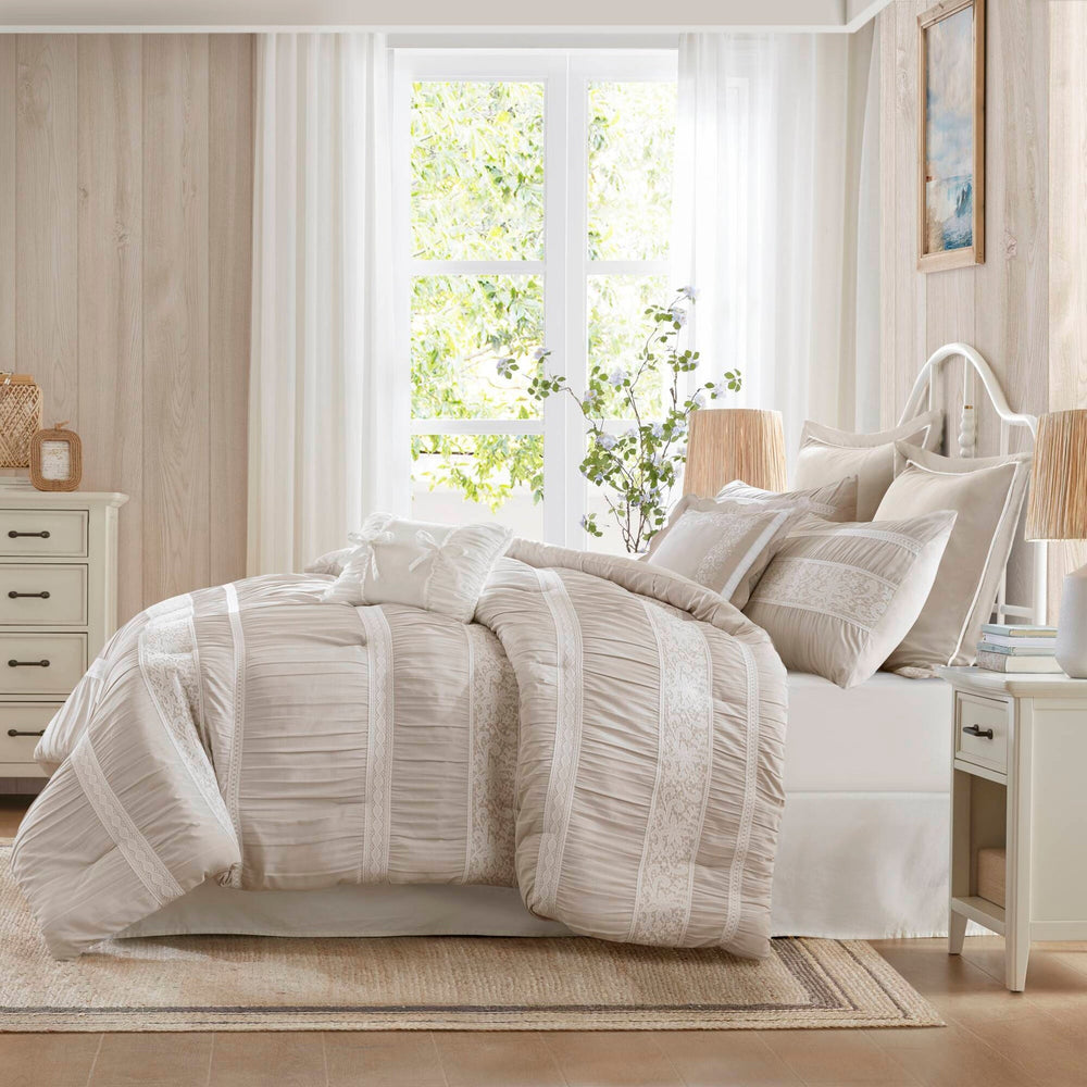 7- Piece King Jacquard Comforter Set Media 11