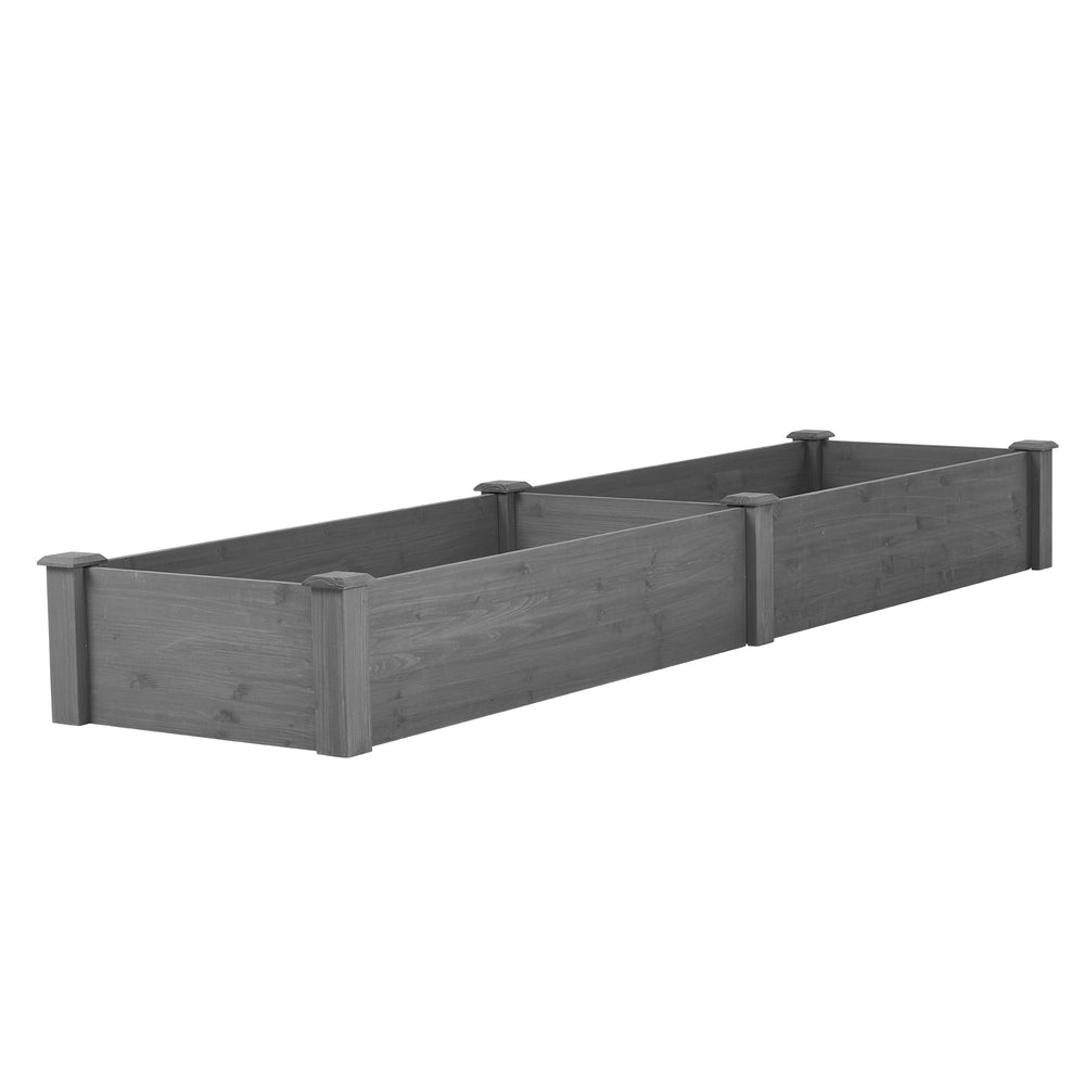 Over Ground Raised Garden Bed 96x28x10'', Large Long Planter Box for Outdoor, Tool-Free Assembly Media 13