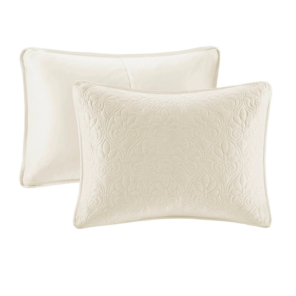 Reversible Quilt Set Cream Twin/Twin XL Media 2