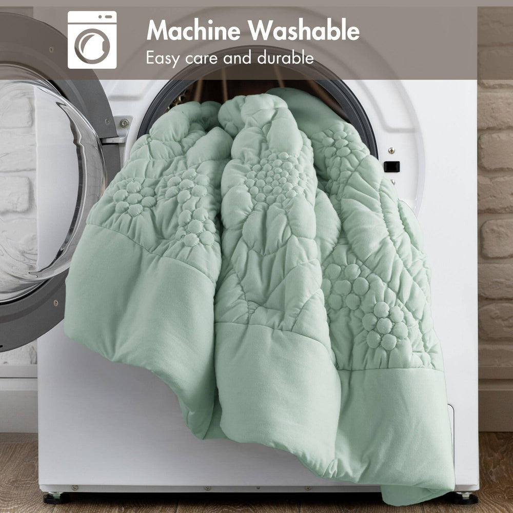 3-Piece King Comforter Set,Sage Media 5
