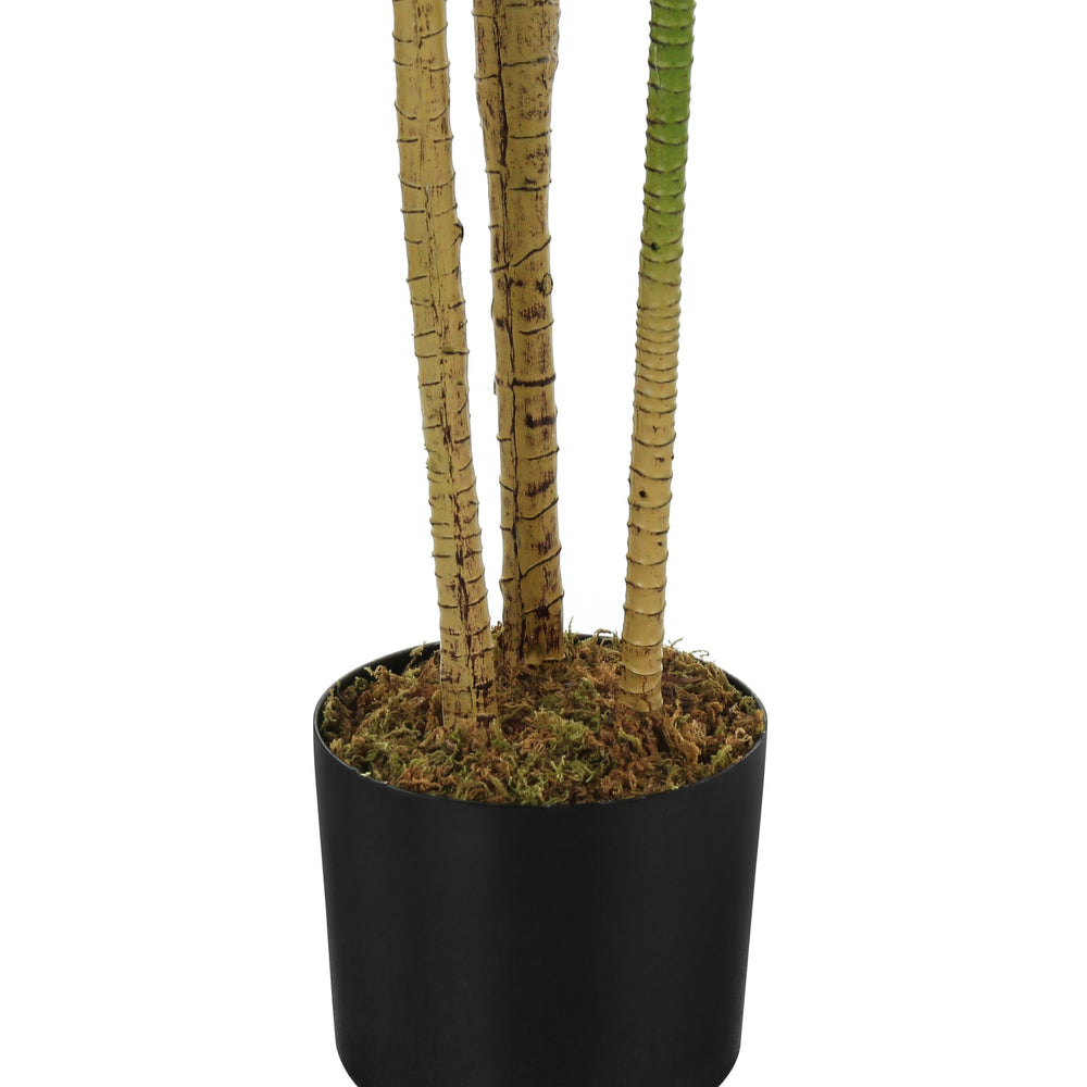 Artificial Plant, 51' Tall, Dracaena Tree, Indoor, Faux, Fake, Floor, Greenery, Potted, Real Touch, Decorative, Green Leaves, Black Pot Media 5