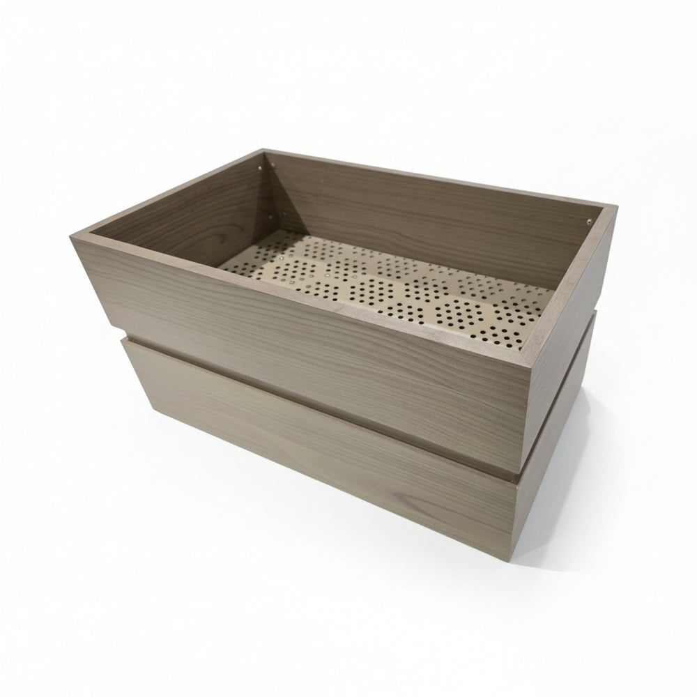 Rectanglar Terrace Planter Short - Ash Brown Media 8