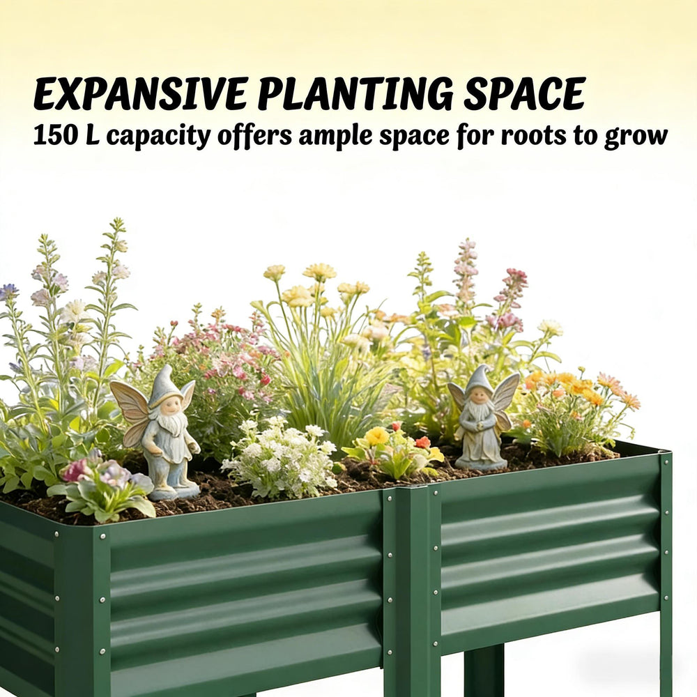 Planter Box,Outdoor Elevated Planter Box,Raised Garden Bed Media 5