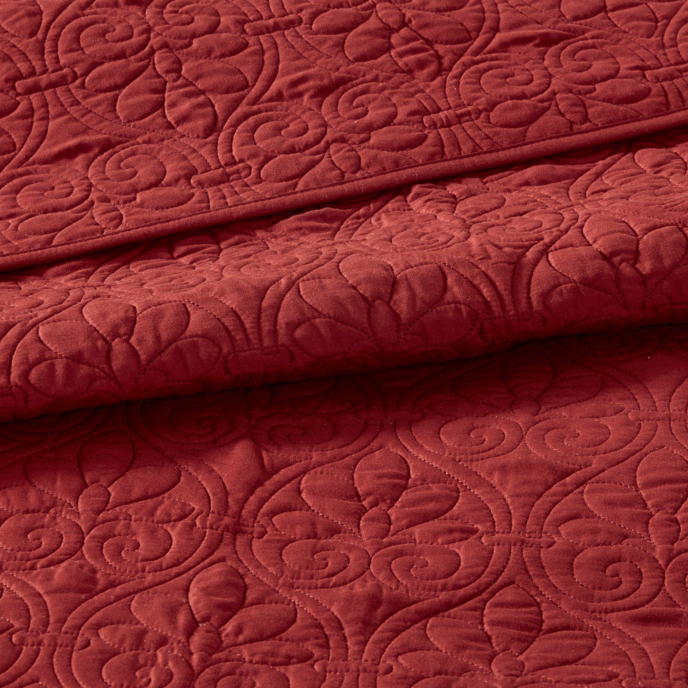 Reversible Bedspread Set Red King Media 4