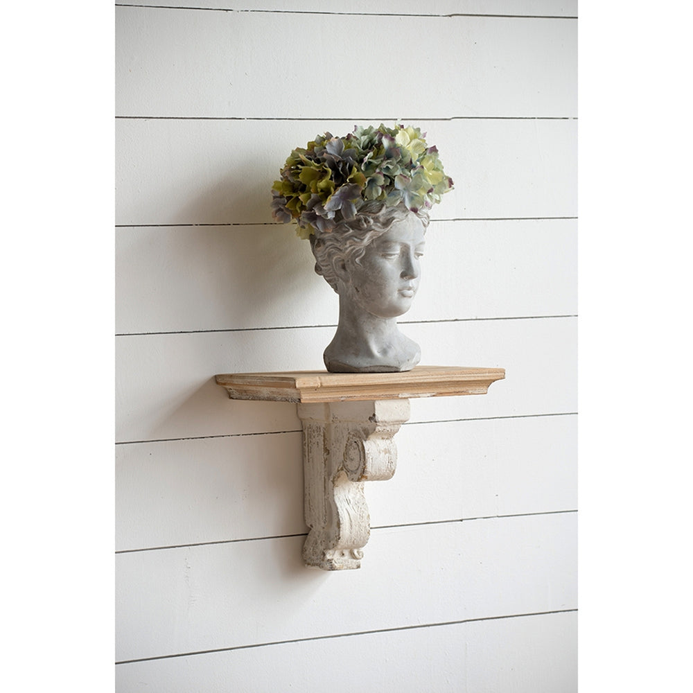 6.7x5.5x8.7' Visage Cement Wall Planter Wall Vase, Small Media 7
