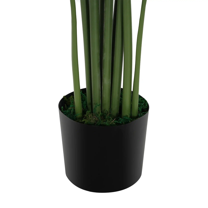 57' Artificial Monstera Deliciosa Plant with Black Plastic Pot