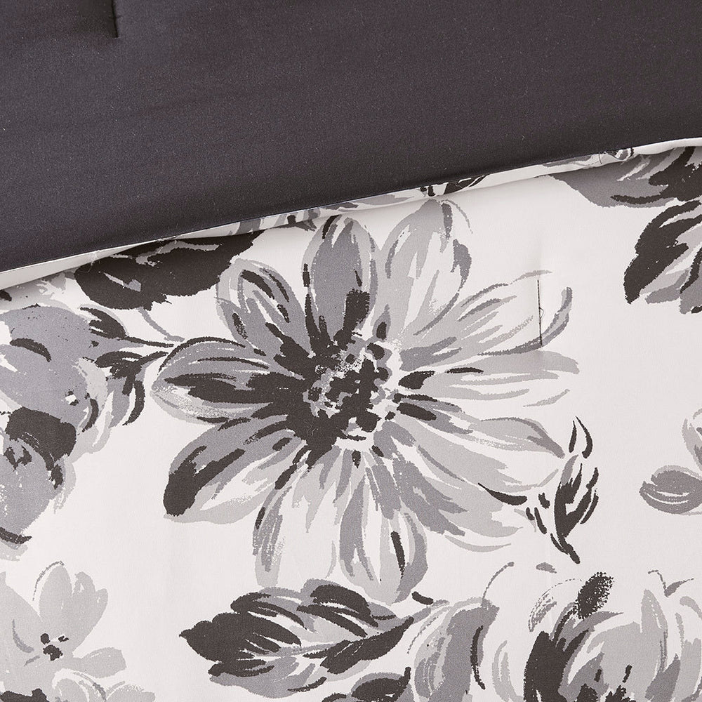 Twin/Twin XL Floral Print Comforter Set Media 11