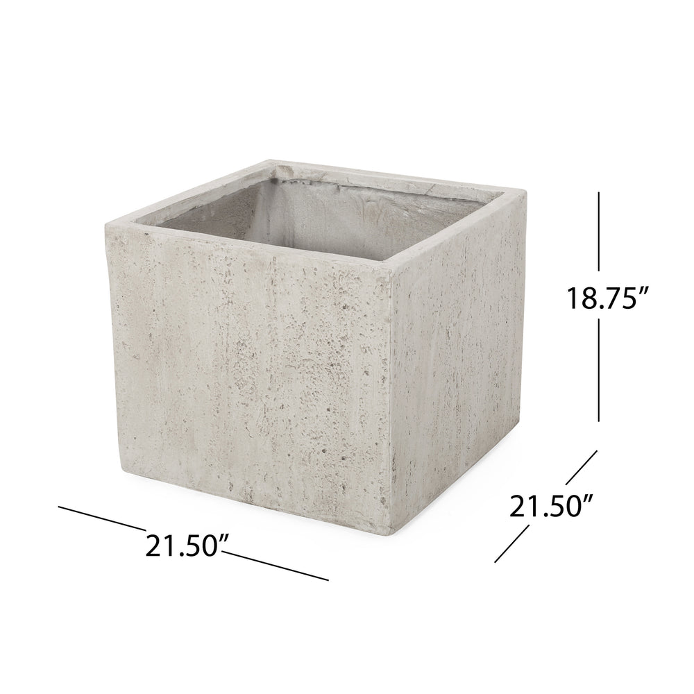 21.5' L Outdoor MGO Planter Media 3