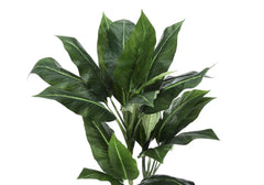 Artificial Plant, 42' Tall, Evergreen Tree, Indoor, Faux, Fake, Floor, Greenery, Potted, Decorative, Green Leaves, Black Pot perspective