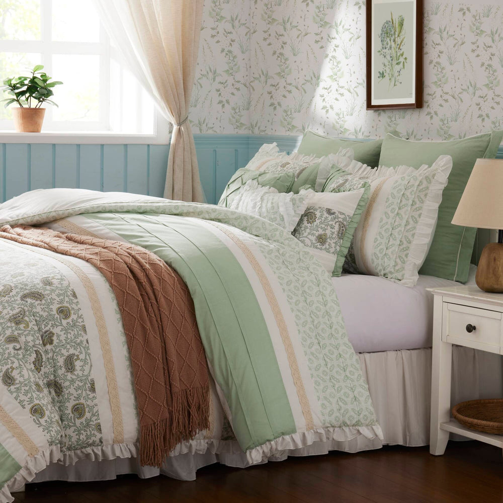 9 Piece Cotton Percale Comforter Set King Media 6
