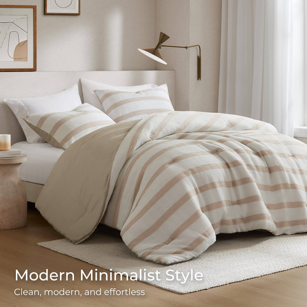 3-Piece King/Cal King Yarn-dyed striped comforter Media 12