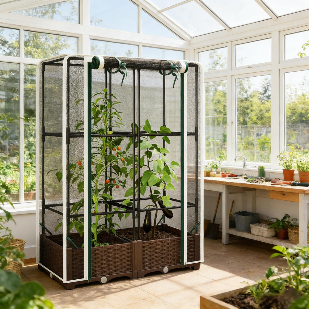 Plant Cage,Raised Garden Bed Media 6
