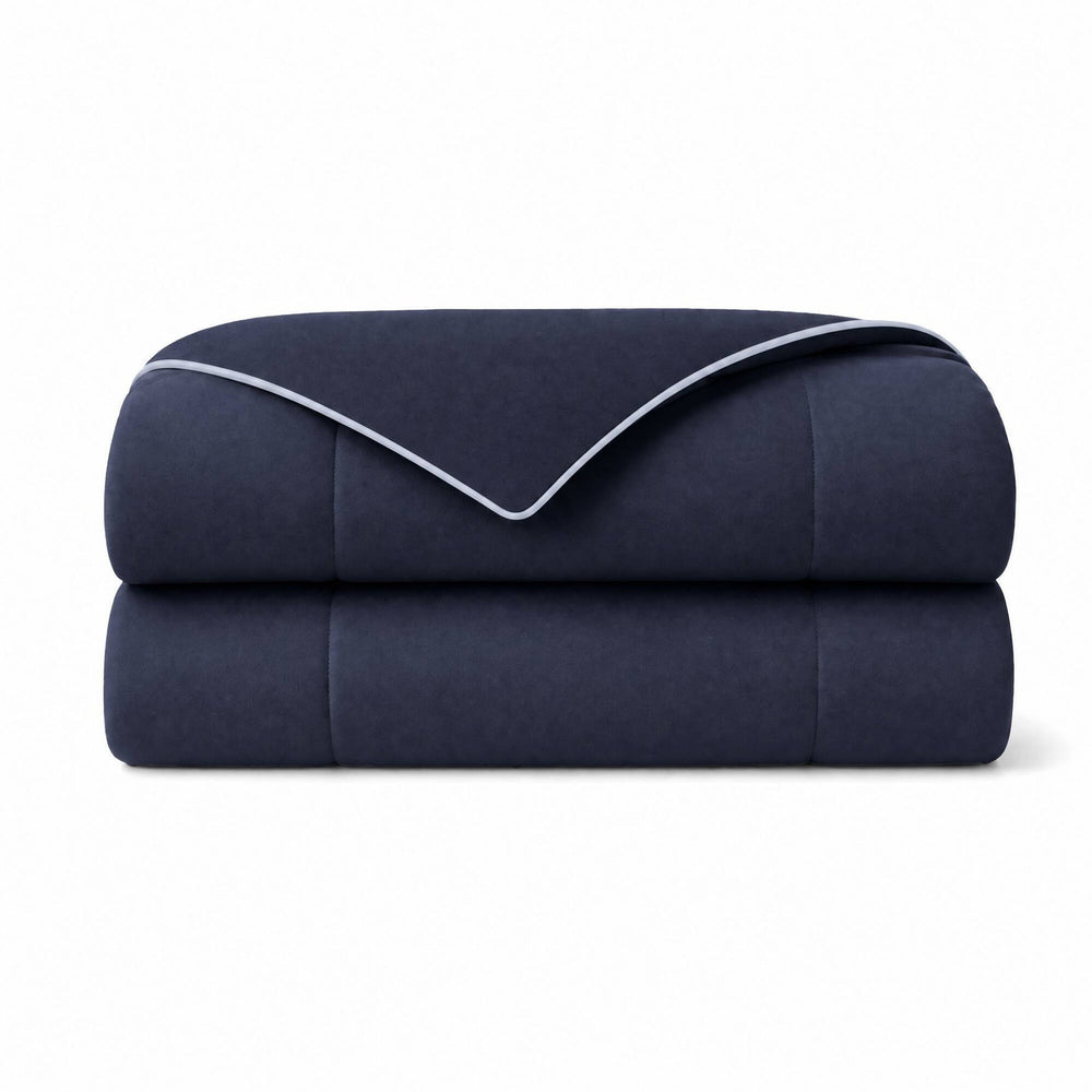 1 Piece Twin Down Alternative Comforter,Navy Media 6