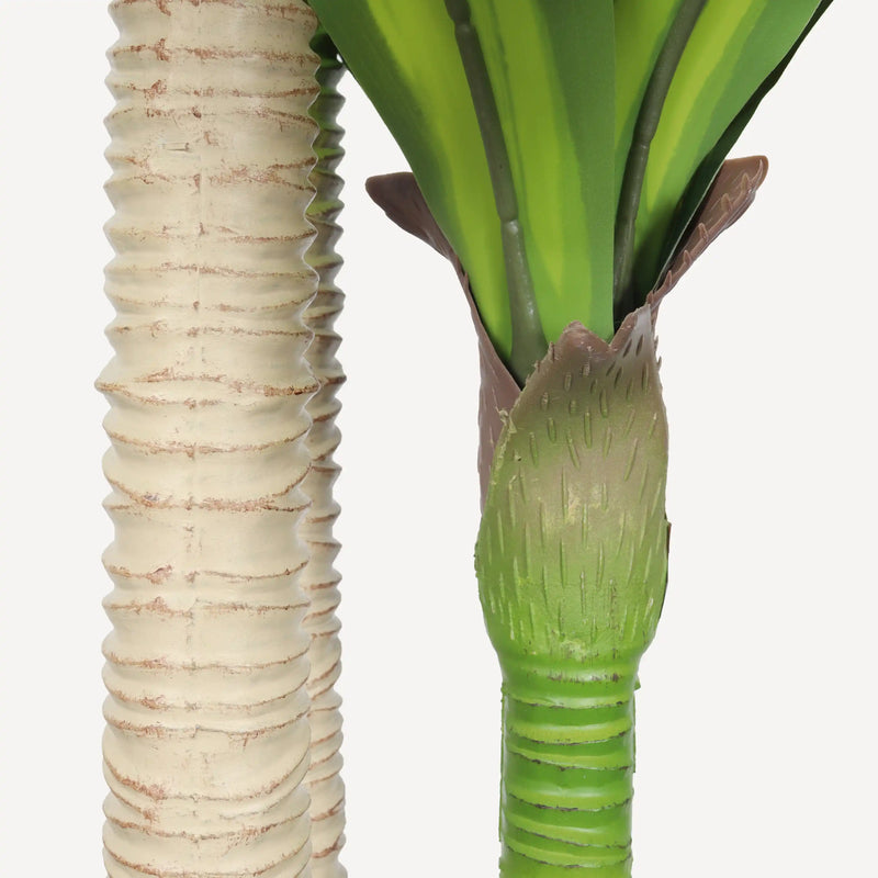 5' Artificial Dracaena Tree with Black Plastic Pot, 1pc/set