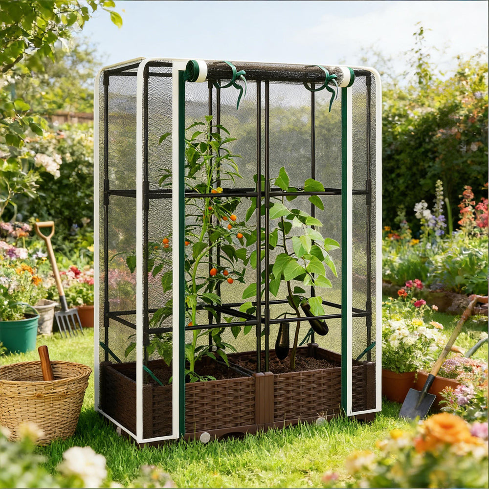 Plant Cage,Raised Garden Bed Media 1