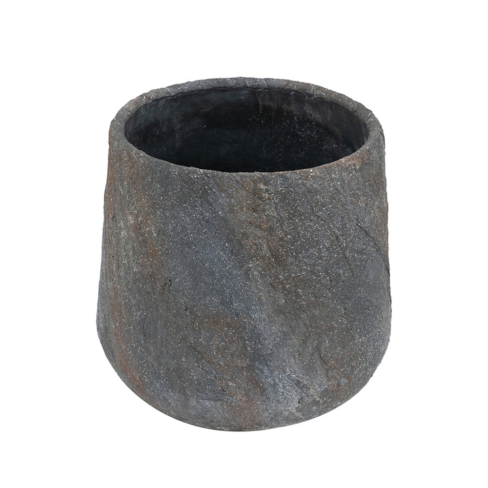 12.6x12.6x11.8' Cement Planter Small, Indoor Outdoor Garden Functional Decor Media 2