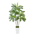 6ft Artificial Dracaena Tree Fake Plant with White Planter Indoor T3342P489114 Default   DTY Store