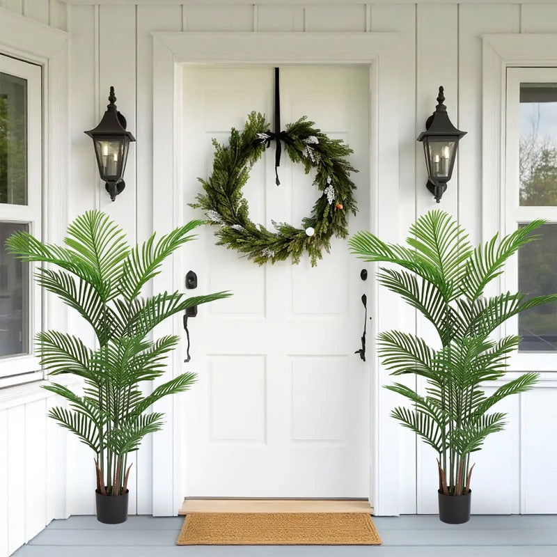 Artificial Areca Palm Plant 160cm Tall Faux Tropical Dypsis Lutescens Tree Green Plastic Indoor Outdoor Décor