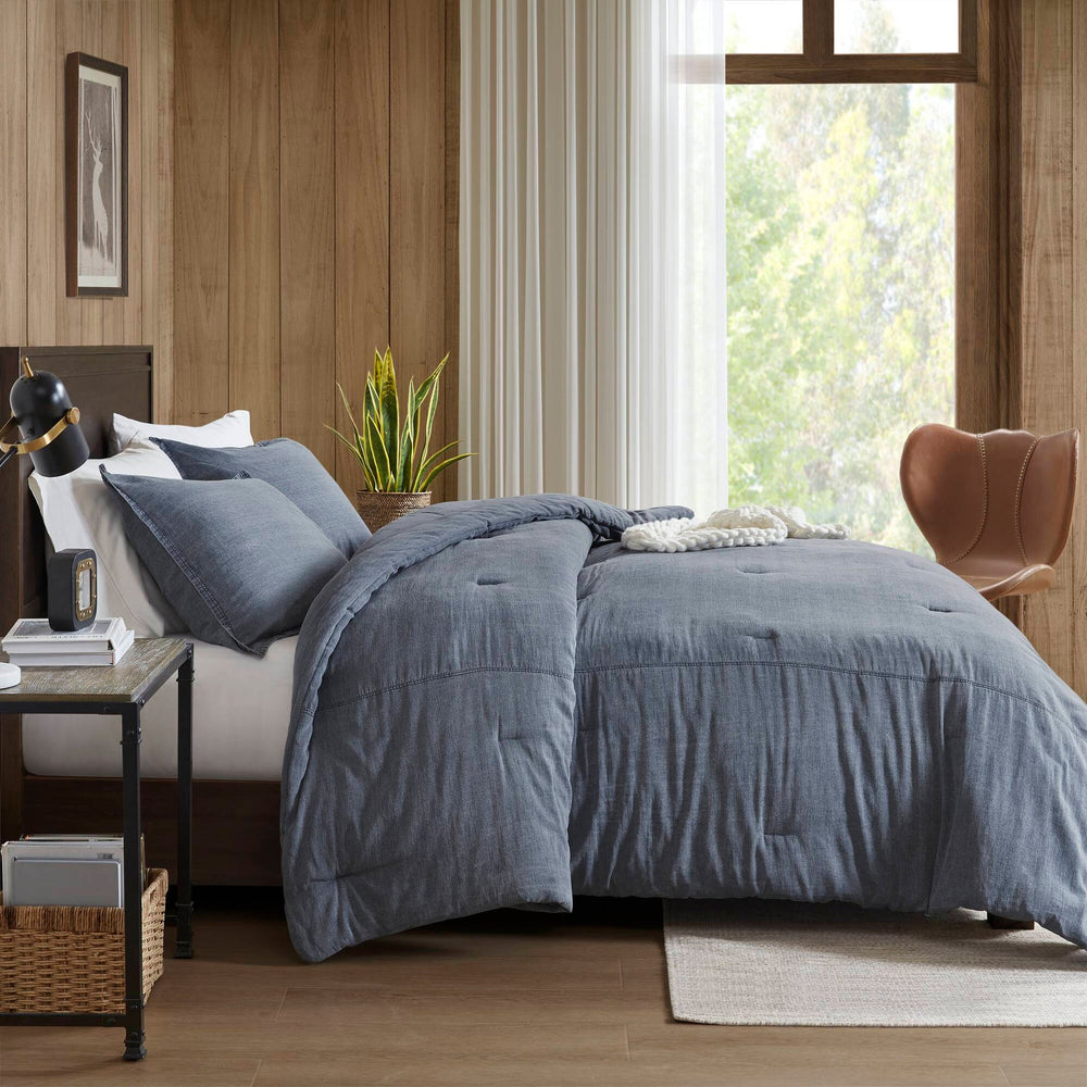 3PCS King/Cal King Twill Washed Comforter Set Media 15