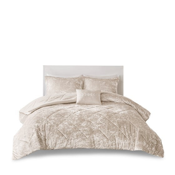Twin/Twin XL Velvet Comforter Set with Throw Pillow Media 7