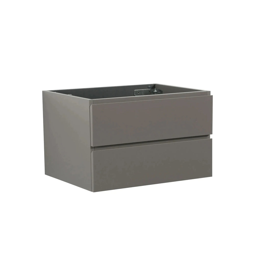 Wall Mount Cabinet Gray With Two Drawers For Bathroom Storage Space Media 2