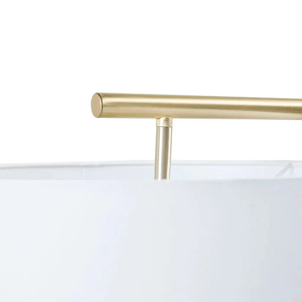 Arched Metal Floor Lamp Gold Finish 60 Inch Tall Modern Living Room Lamp Media 10