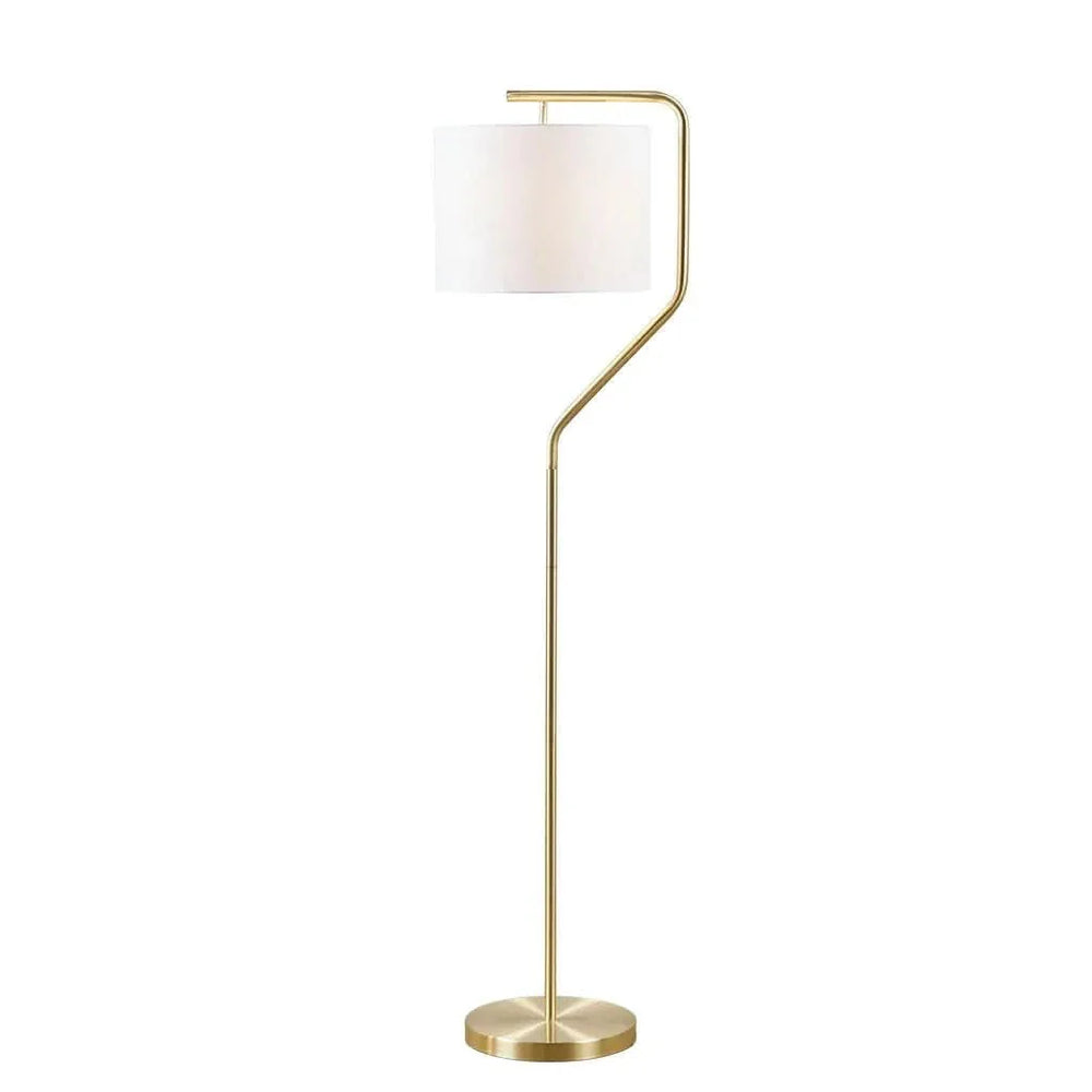 Arched Metal Floor Lamp Gold Finish 60 Inch Tall Modern Living Room Lamp Media 7