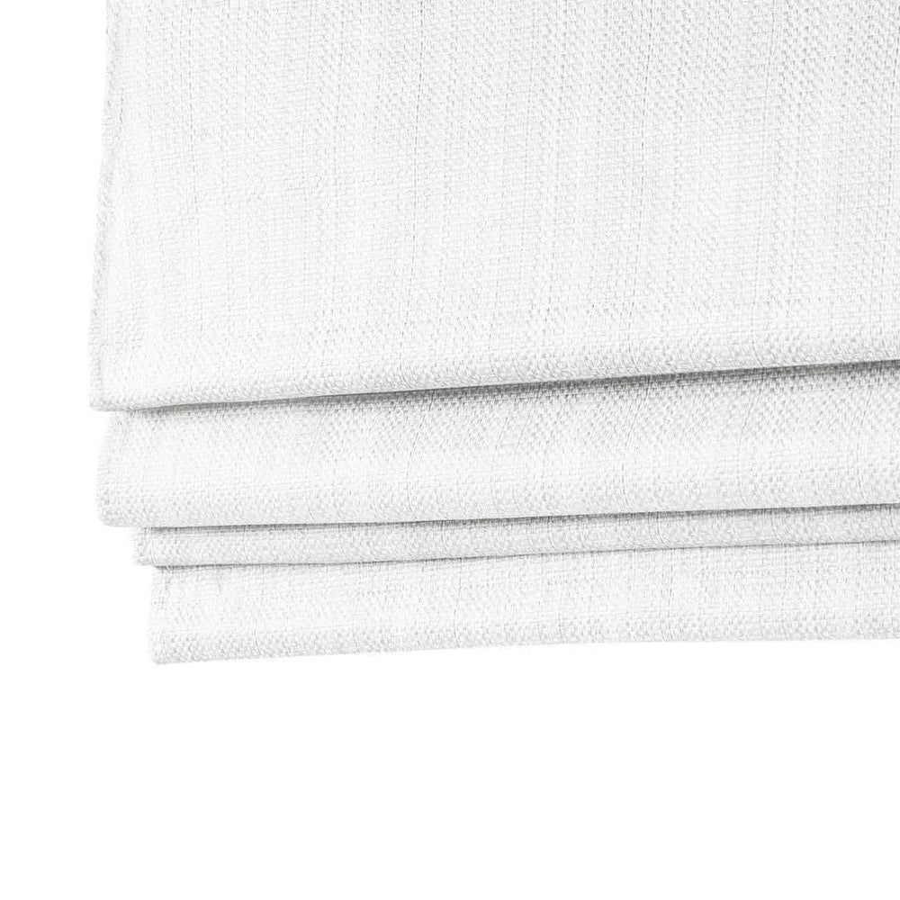 Cordless Roman Shade Polyester White Casual Living Room Window Treatment Media 15