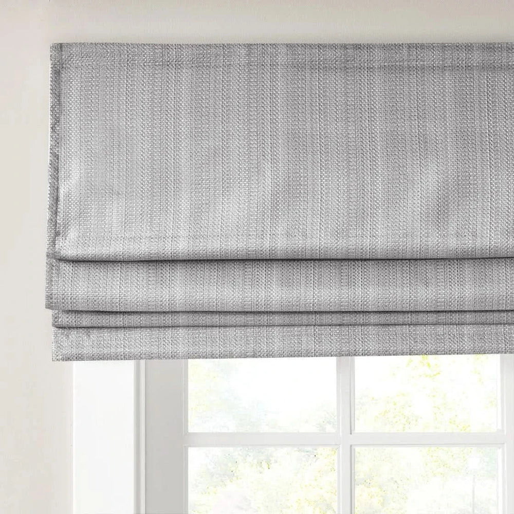 Basketweave Room Darkening Roman Shade Polyester Cordless Living Room Media 21
