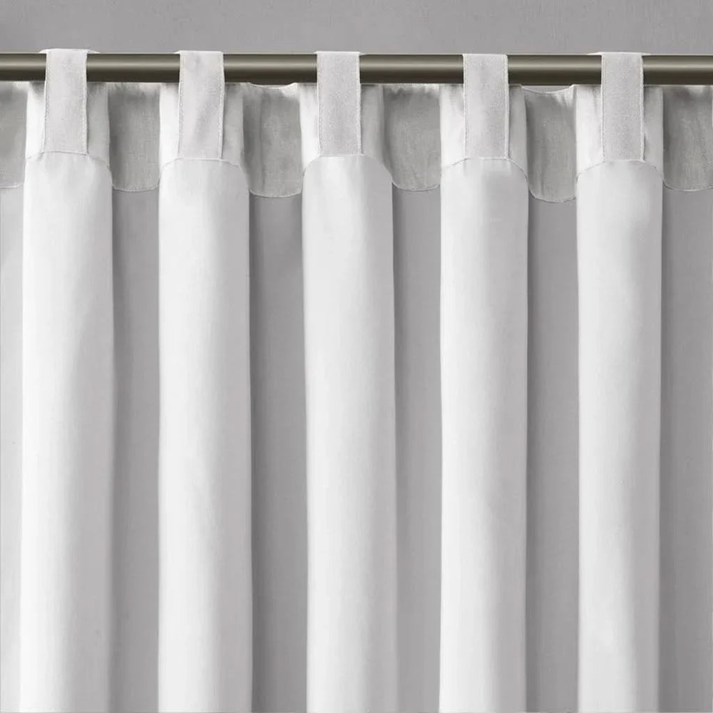 Curtain Panel Polyester Embroidered Branch Design Faux Silk Sheen Media 11