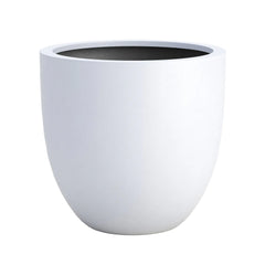 DTY Mount Yale 11.8" D x 11" H (Pot Opening 8.3") Fiberstone Planter with Drainage Hole, Weather Resistant for Indoor and Outdoor, 2 Extra Coco Mats - Black, Small perspective