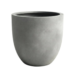 DTY Mount Yale 11.8" D x 11" H (Pot Opening 8.3") Fiberstone Planter with Drainage Hole, Weather Resistant for Indoor and Outdoor, 2 Extra Coco Mats - Black, Small perspective