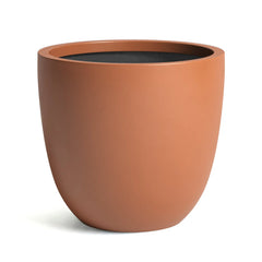 DTY Mount Yale 11.8" D x 11" H (Pot Opening 8.3") Fiberstone Planter with Drainage Hole, Weather Resistant for Indoor and Outdoor, 2 Extra Coco Mats - Black, Small perspective