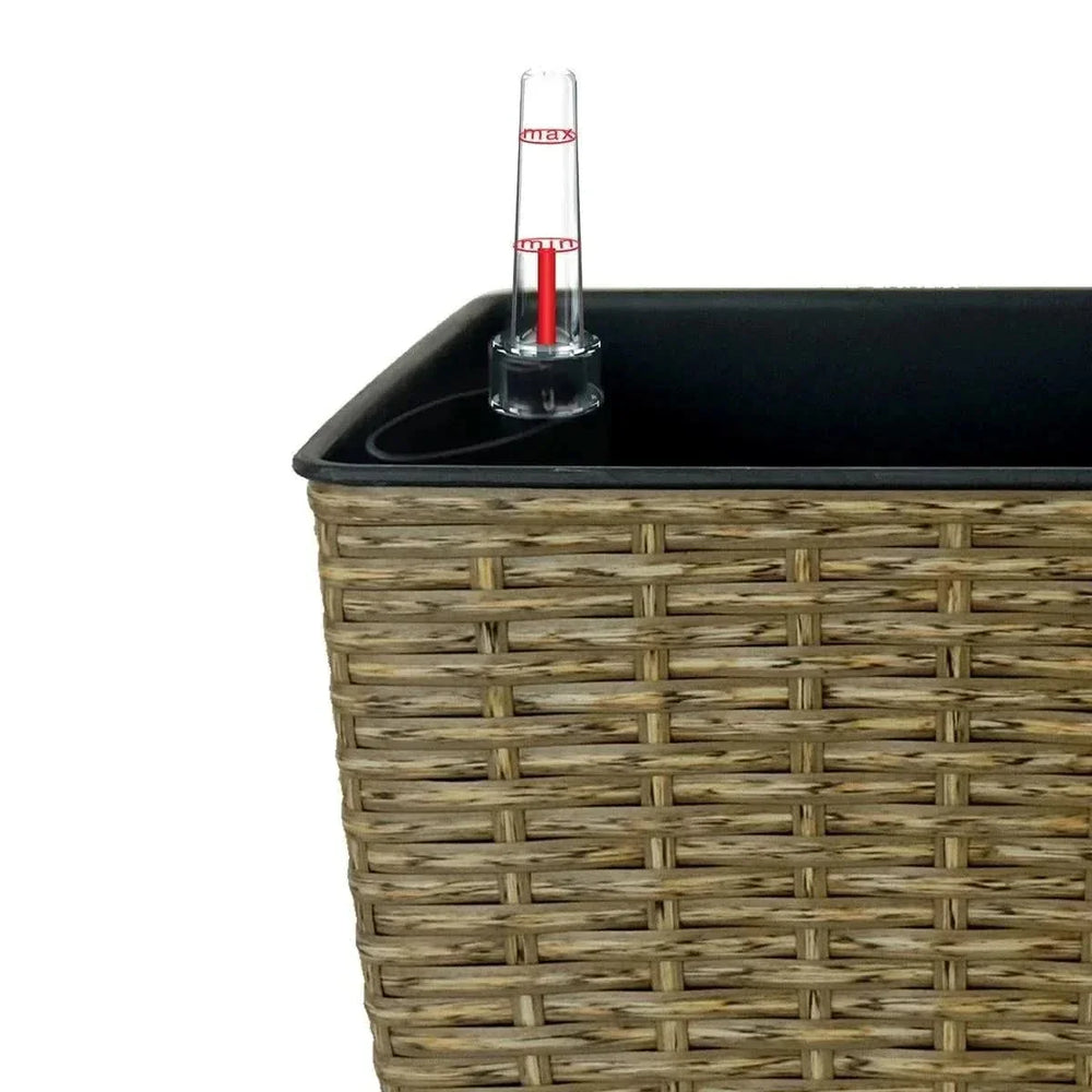 Self-Watering Wicker & Plastic Indoor Outdoor Planters Garden Decor Set Media 66