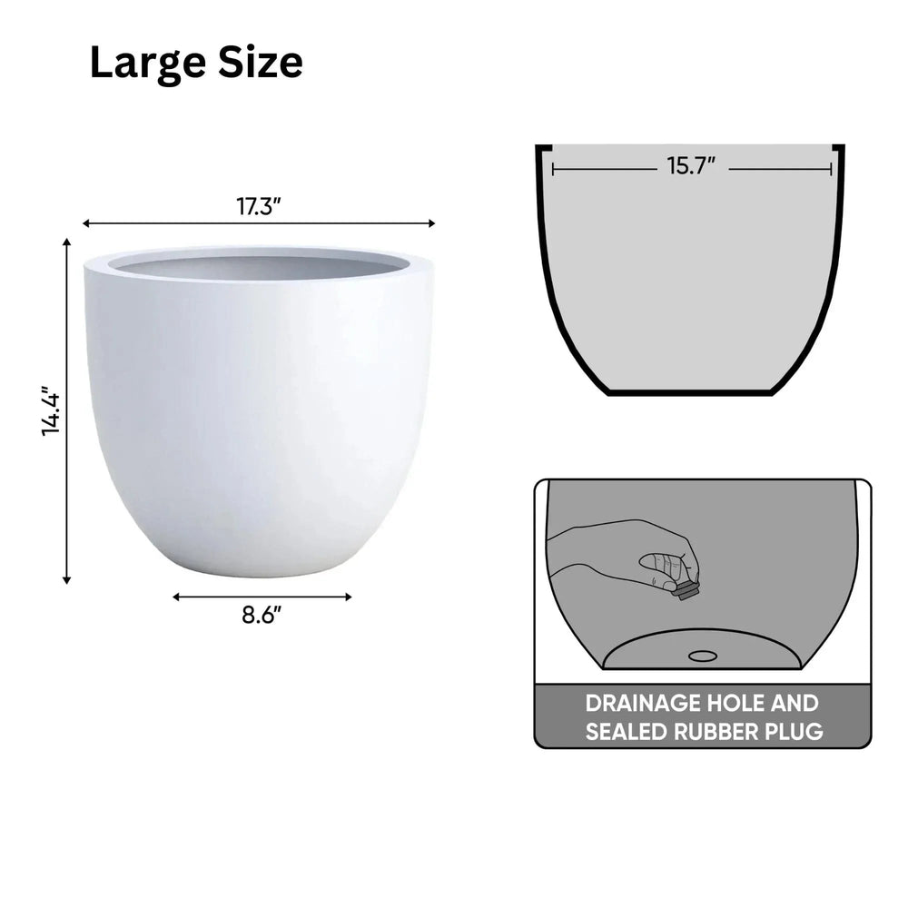 DTY Signature Mount Belford 1-piece Fiberstone Planter- DTY Store