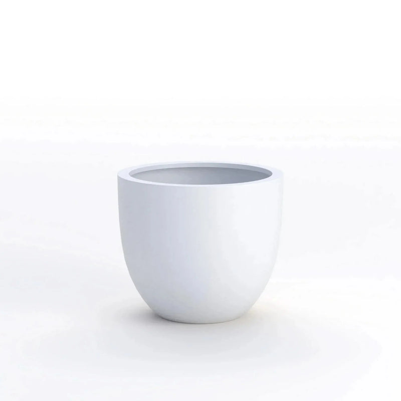 Egg Shaped Planter Fiberstone Weather Resistant Indoor & Outdoor Decor