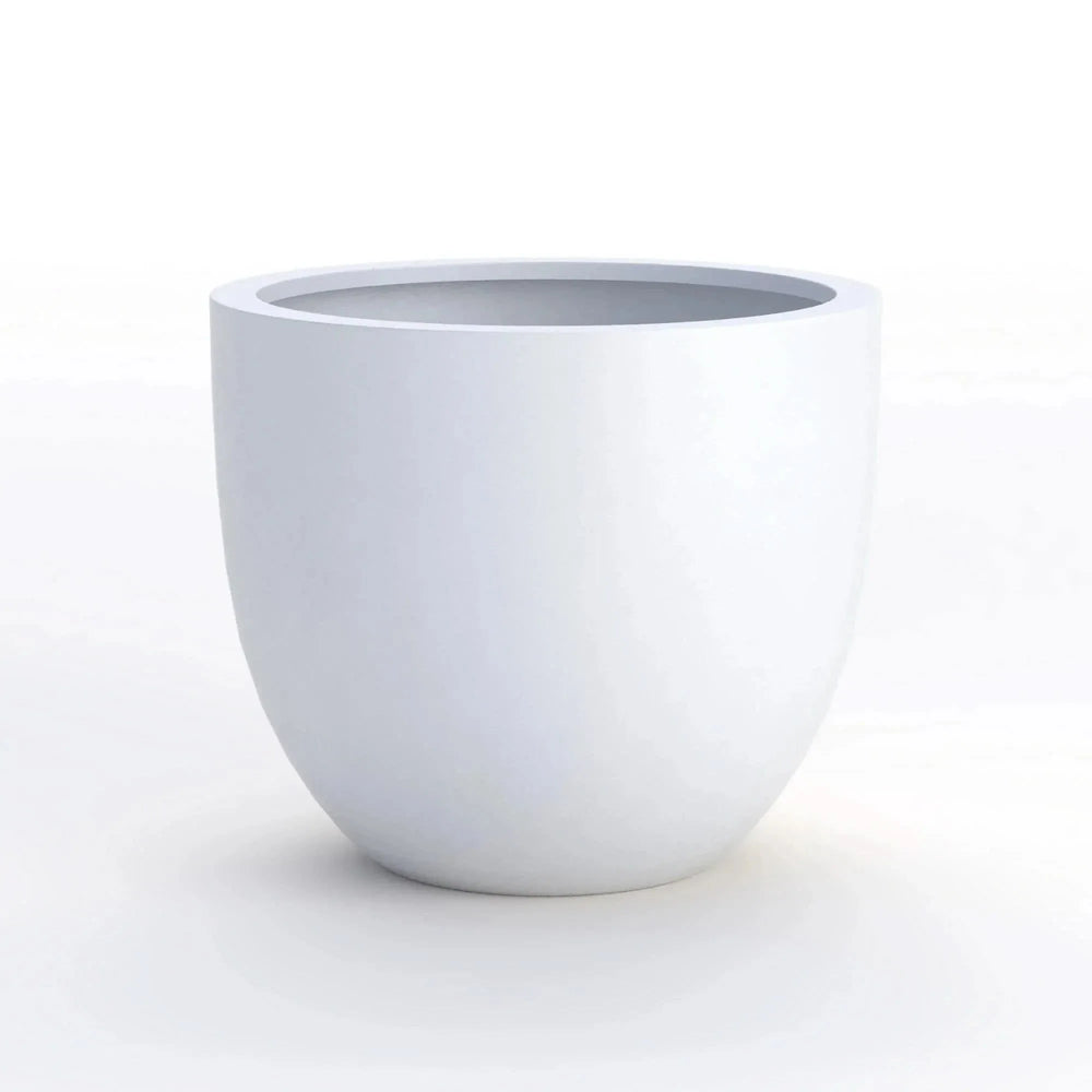 Egg Shaped Planter Fiberstone Weather Resistant Indoor & Outdoor Decor Media 15