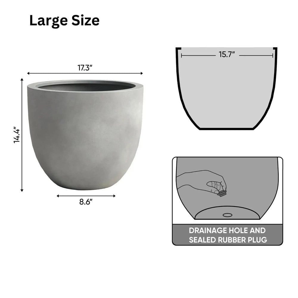 DTY Signature Mount Belford 1-piece Fiberstone Planter - DTY Store