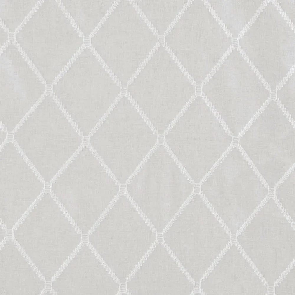 Diamond Embroidered Window Scarf Polyester Sheer Drapery For Living Room Media 6