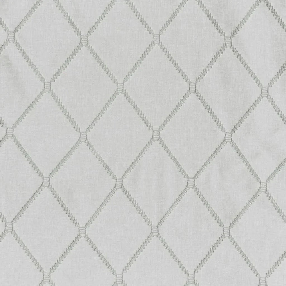 Diamond Embroidered Window Scarf Polyester Linen Blend Living Room Decor Media 8