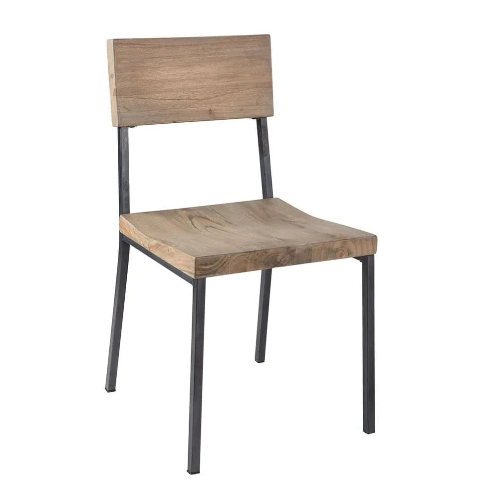 Dining Chairs Solid Wood Grey Finish For Modern Dining Room Set Of 2 Media 4