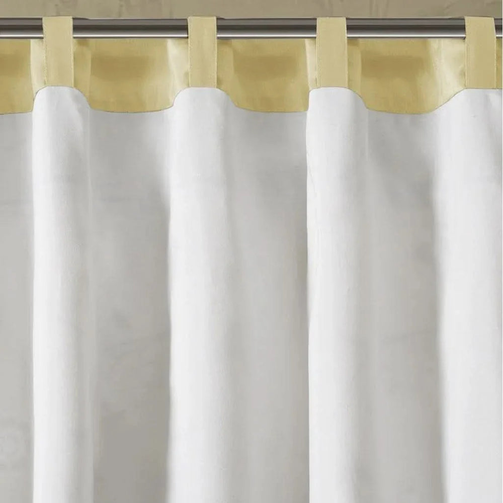 Embroidered Curtain Panel Polyester Floral Embroidery 84 Inch Length Media 3
