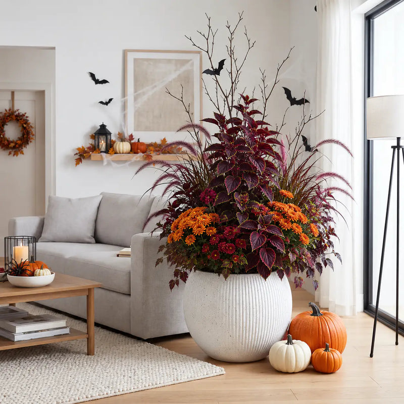 DTY Mount Sherman Fiberstone Sphere Planter Indoor Outdoor