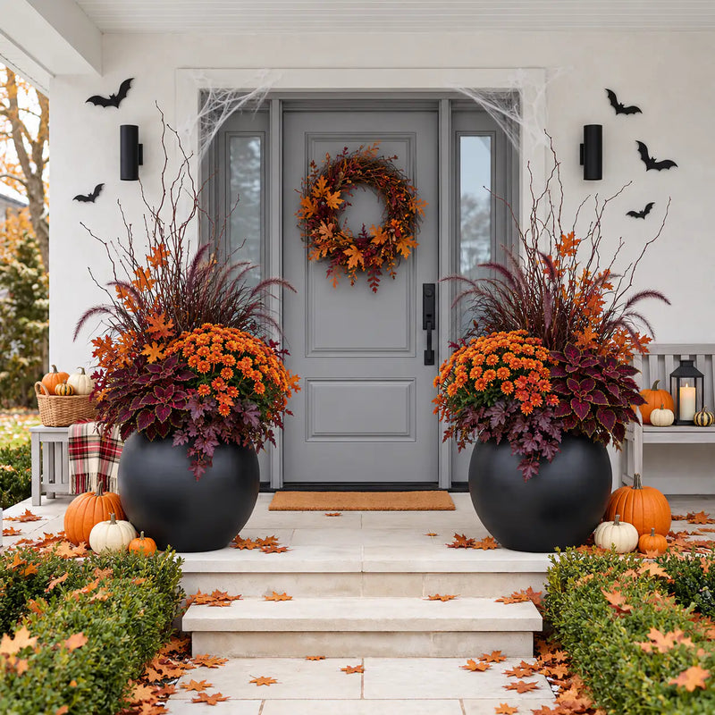 DTY Mount Sherman Fiberstone Sphere Planter Indoor Outdoor