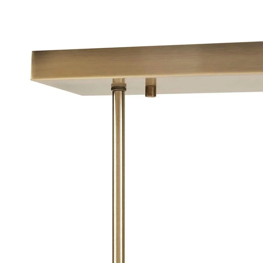 Chandelier 6 Light Linear Frosted Glass Globe Fixture Industrial Style Media 5