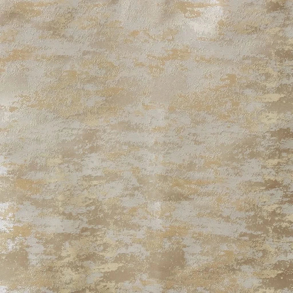 Total Blackout Curtain Panel Jacquard Lined Polyester Gold Marble Pattern Media 3