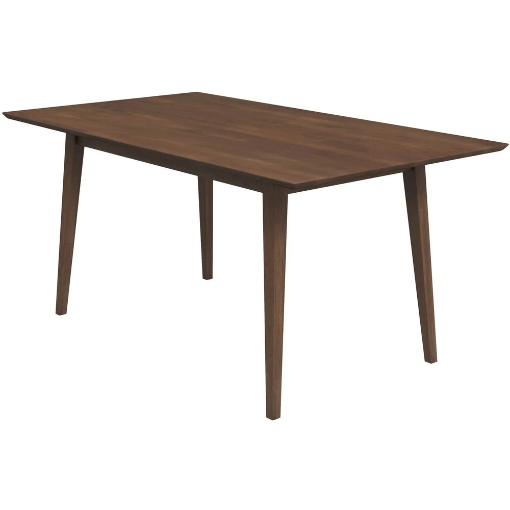 Solid Wood Dining Table Rectangular & Mid Century Modern For Kitchen Media 2