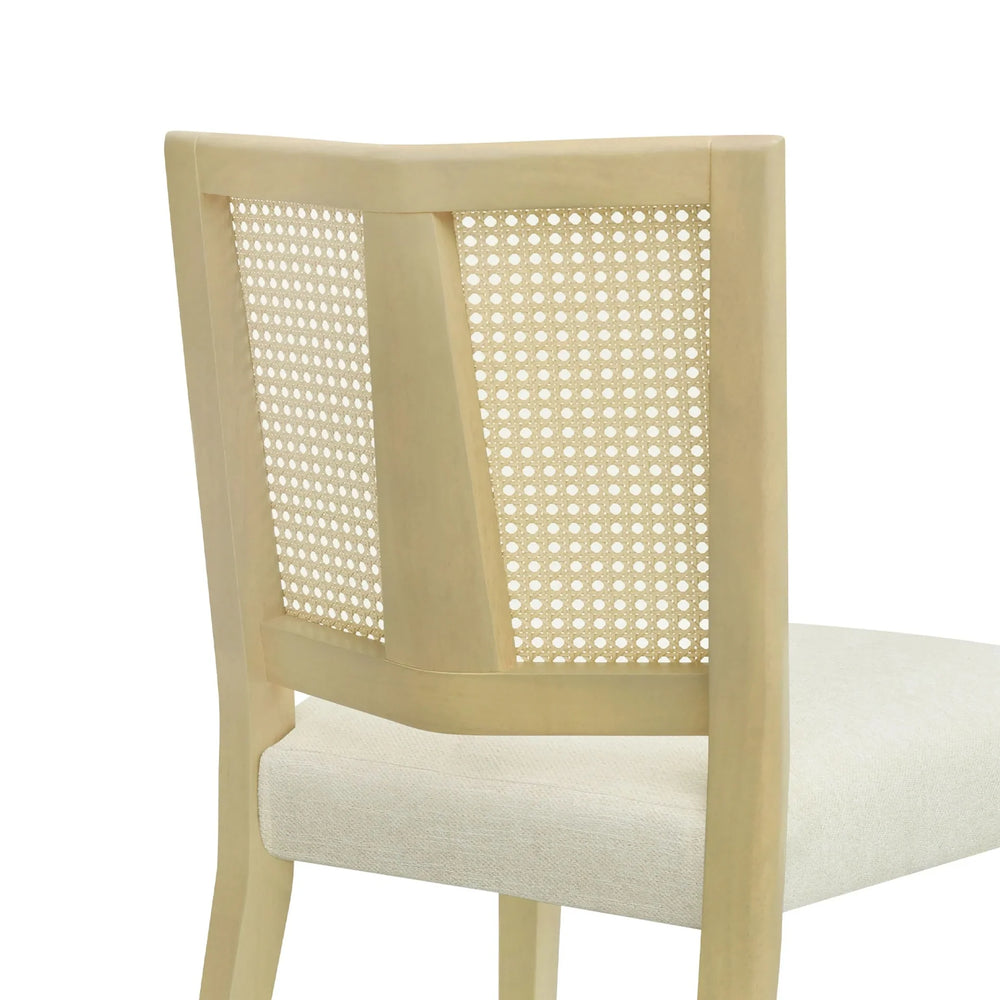 Dining Chair Wood & Fabric Mid Century Set Of 2 For Dining Room Area Media 9