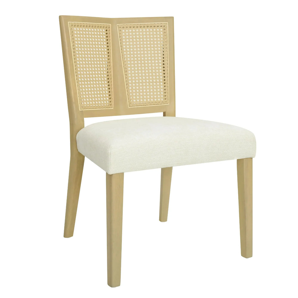 Dining Chair Wood & Fabric Mid Century Set Of 2 For Dining Room Area Media 5