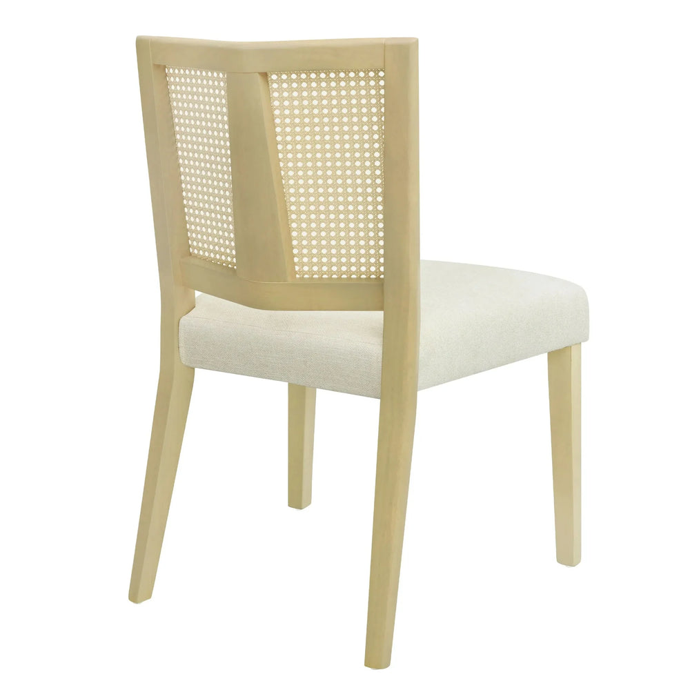 Dining Chair Wood & Fabric Mid Century Set Of 2 For Dining Room Area Media 7